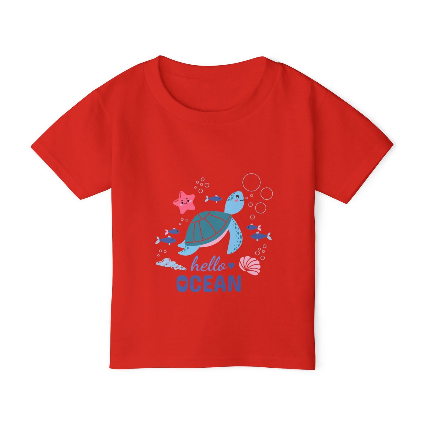 Toddler T-Shirt — “Hello Ocean” Sea Turtle Graphic
