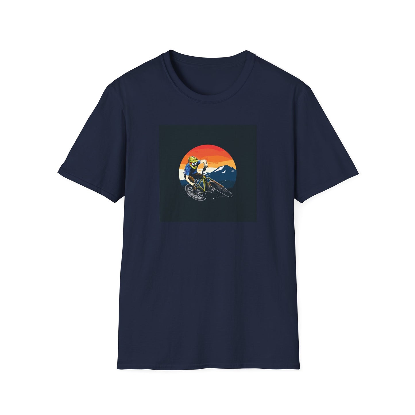 Mountain Biker T-Shirt - Adventure Cycling Tee, Outdoor Sports Shirt, Mountain Bike Lover Gift, Nature Enthusiast Top, Unisex Cotton Tee
