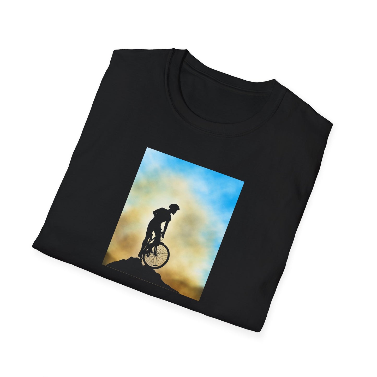 Adventure Awaits Unisex T-Shirt, Mountain Biking Tee, Outdoor Sport Shirt, Gift for Cyclists, Casual Graphic Tee