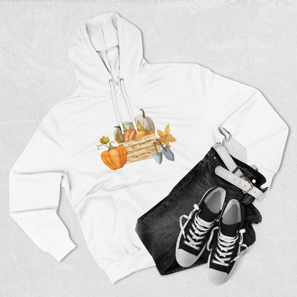 Autumn Harvest Fleece Hoodie, Cozy Fall Sweatshirt, Pumpkin Hoodie, Seasonal Apparel, Gift for Thanksgiving