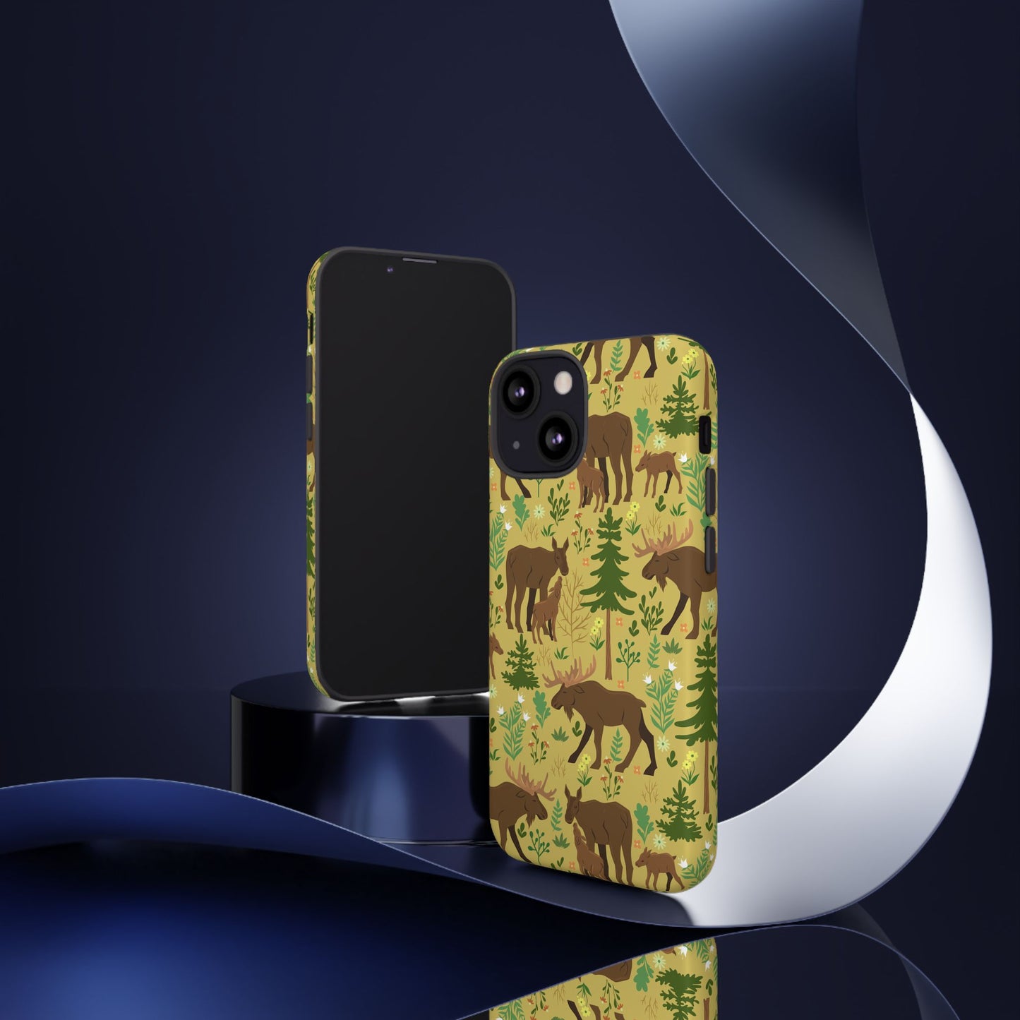 Moose Phone Case - Nature Lover's Accessory, Gifts for Outdoorsy Friends, Wildlife Decor, Eco-Friendly Cover, Forest Adventure Gear - MaisonThreadory