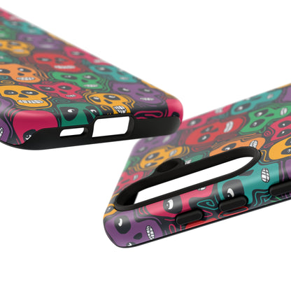 Phone Case, Day of the Dead Tough Case Phone, Mexican Skull Phone Cover, Floral Skeleton Phone Protector, Sugar Skull iPhone Case, Tough