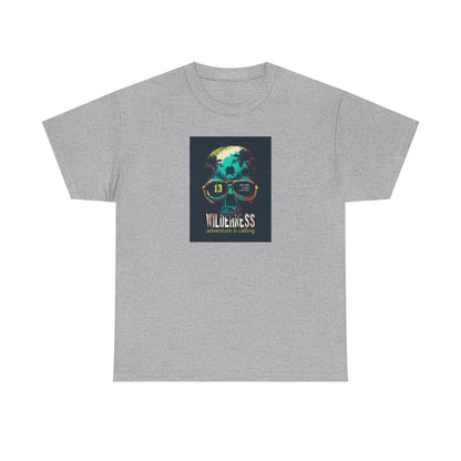 Eco-Friendly Graphic Tee with Funky Design, Unisex Heavy Cotton T-Shirt, Cool Casual Wear, Summer Festival Outfit, Gift for Friends