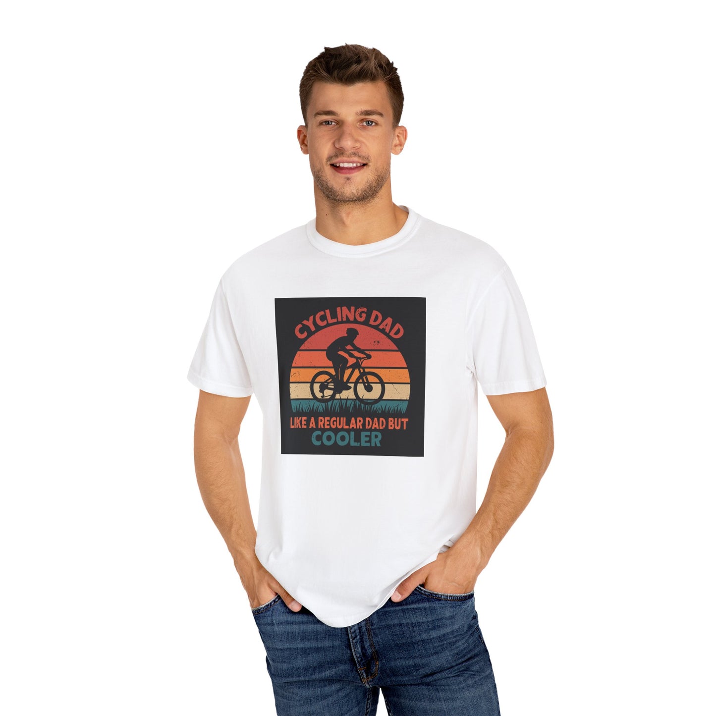 Cycling Dad T-Shirt, Vintage Bike Shirt for Dads, Perfect Gift for Father's Day, Cycling Enthusiasts Tee, Casual Family Gift - MaisonThreadory