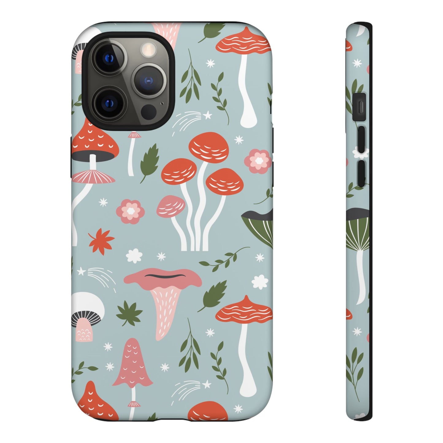 Whimsical Mushroom Phone Case, Cute Floral Smartphone Cover, Unique Gift for Nature Lovers, Trendy Tech Accessory, Eco-friendly Case