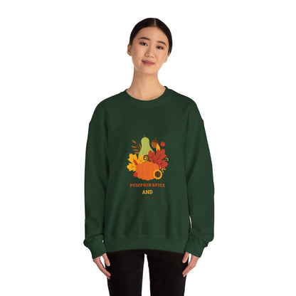 Fall Sweatshirt, Autumn Pullover, Cozy Jumper, Seasonal Crewneck, Unisex Sweater, Warm Top - MaisonThreadory
