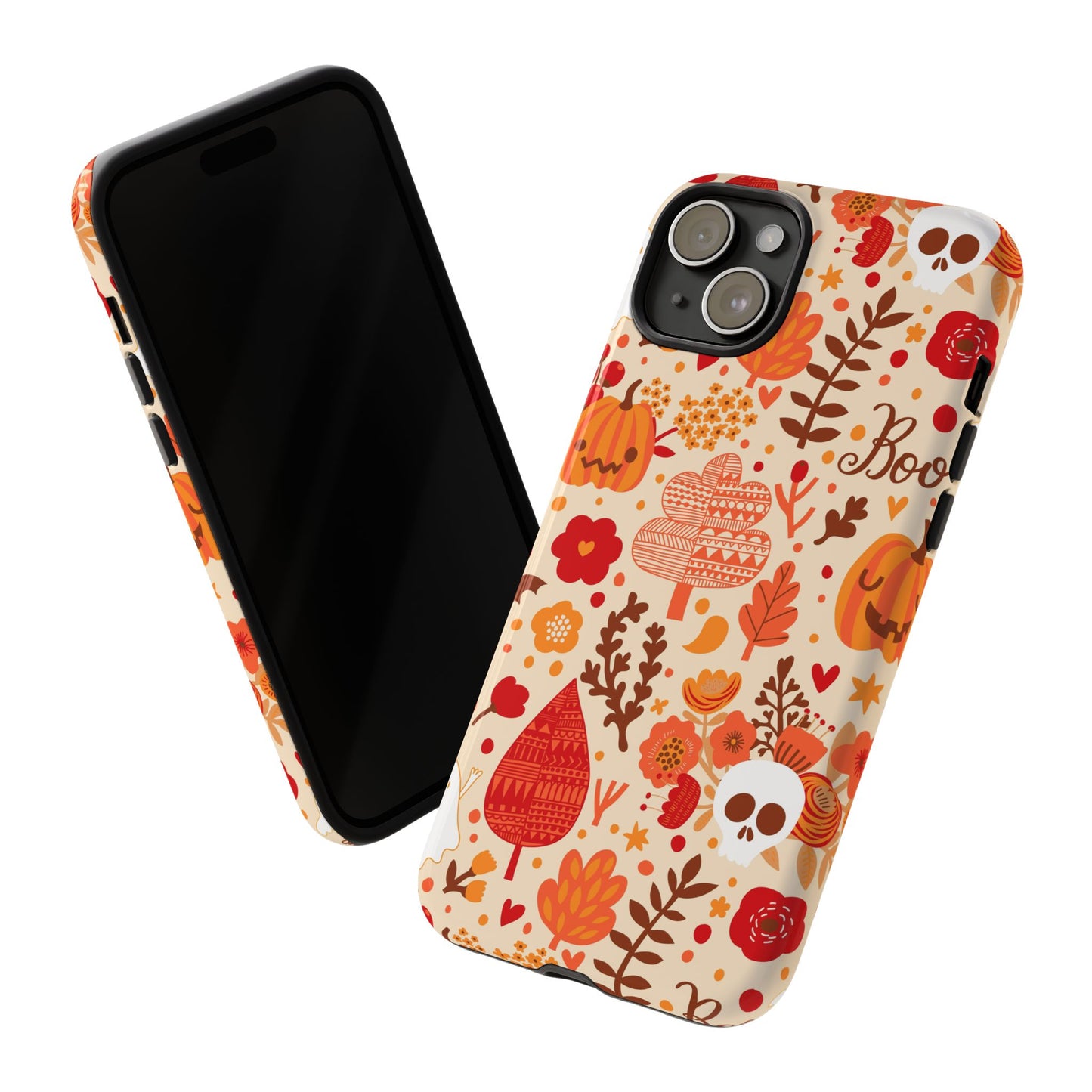 Autumn Phone Case - Cozy Fall Vibes, Pumpkin Decor, Halloween Gift, Floral Design, Seasonal Aesthetic