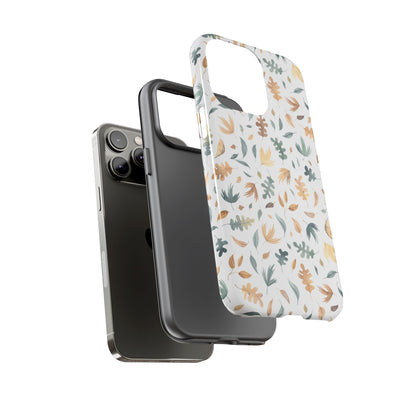Stylish Floral Phone Case - Tough Cases, Nature-Inspired Design, Gift for Her, Phone Accessory, Floral Pattern Cover