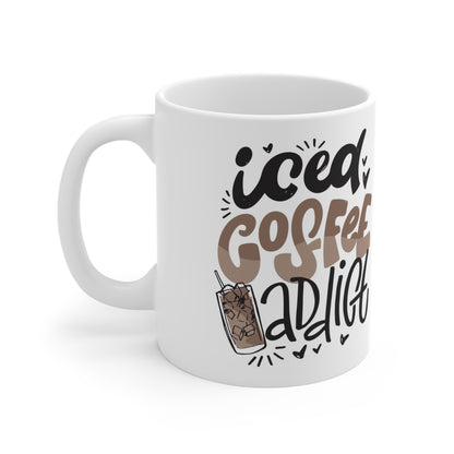 Iced Coffee Delight Mug - Perfect for Coffee Lovers, Gift for Friends, Home Decor, Daily Use, Birthday Present - MaisonThreadory