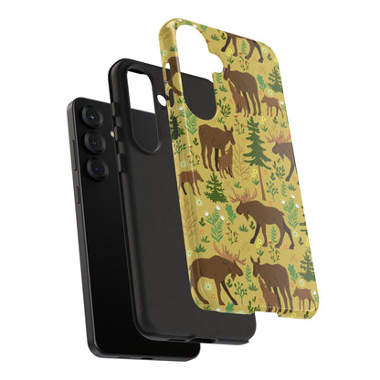 Moose Phone Case - Nature Lover's Accessory, Gifts for Outdoorsy Friends, Wildlife Decor, Eco-Friendly Cover, Forest Adventure Gear - MaisonThreadory