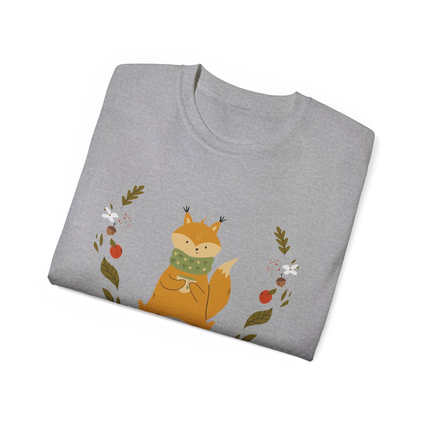 Whimsical Squirrel Tee - Cozy Unisex T-Shirt for Nature Lovers, Perfect Gift for Fall, Cute Wildlife Art, Eco-Friendly Fashion - MaisonThreadory