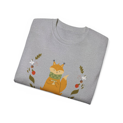 Whimsical Squirrel Tee - Cozy Unisex T-Shirt for Nature Lovers, Perfect Gift for Fall, Cute Wildlife Art, Eco-Friendly Fashion - MaisonThreadory