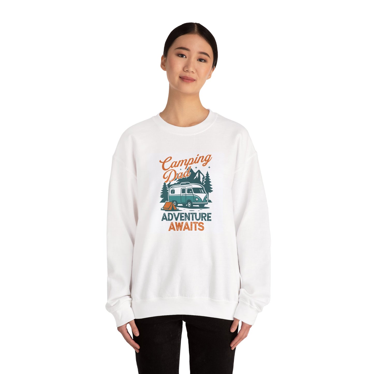 Unisex Camping Adventure Sweatshirt, Cozy Outdoor Apparel, Gift for Dads, Camping Enthusiasts, Father's Day, Weekend Getaway - MaisonThreadory