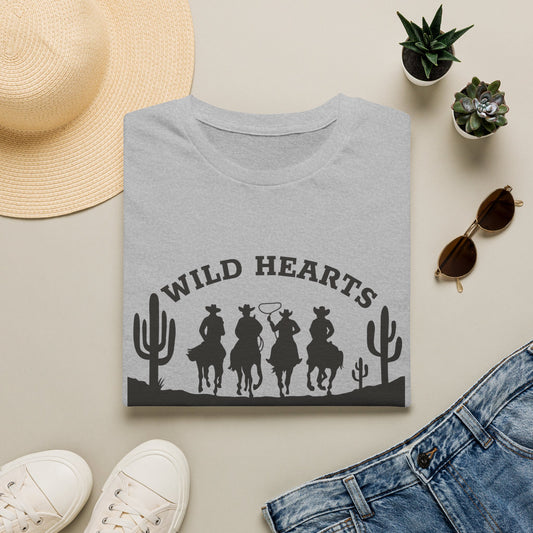 Wild Hearts Run Free T‑Shirt — Western Cowboy Rodeo Graphic Tee