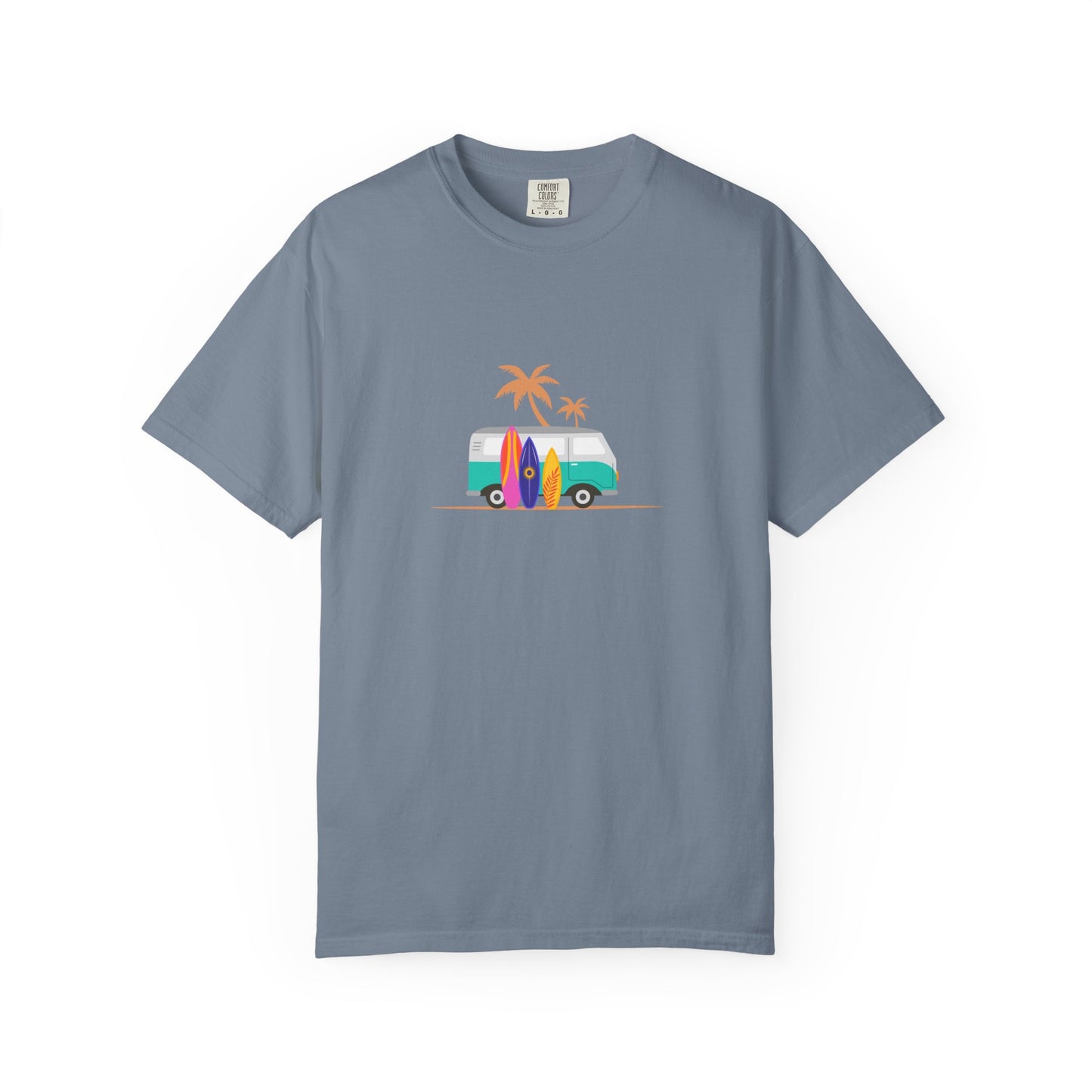 Surf Van T-Shirt — Retro Beach Camper Graphic Tee
