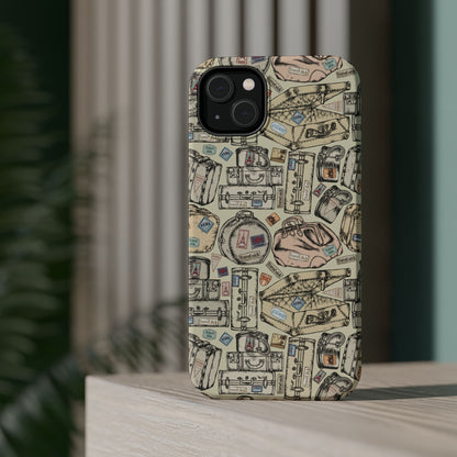 Travel-Inspired Magnetic Tough Cases, Unique Phone Accessories, Perfect for Adventurers, Great Gift for Travelers or Holidays