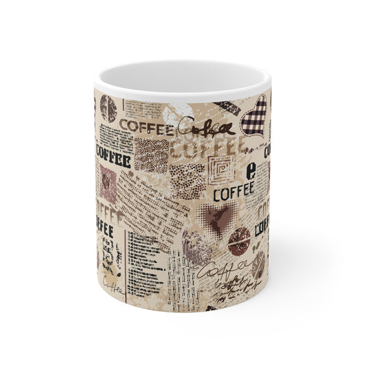 Vintage Coffee Lover Mug - Perfect Gift for Baristas, Coffee Addicts, Birthdays, Housewarmings, Coffee-Themed Decor, Kitchen Accessory - MaisonThreadory