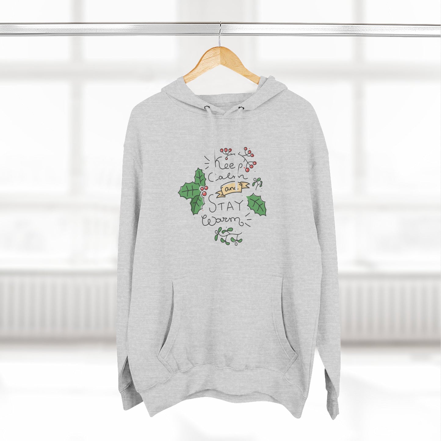 Cozy Stay Warm Fleece Hoodie for All Seasons, Cute Unisex Winter Apparel, Perfect Gift for Friends and Family - MaisonThreadory