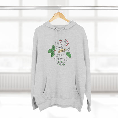 Cozy Stay Warm Fleece Hoodie for All Seasons, Cute Unisex Winter Apparel, Perfect Gift for Friends and Family - MaisonThreadory