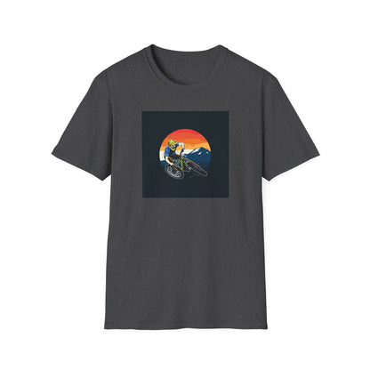 Mountain Biker T-Shirt - Adventure Cycling Tee, Outdoor Sports Shirt, Mountain Bike Lover Gift, Nature Enthusiast Top, Unisex Cotton Tee