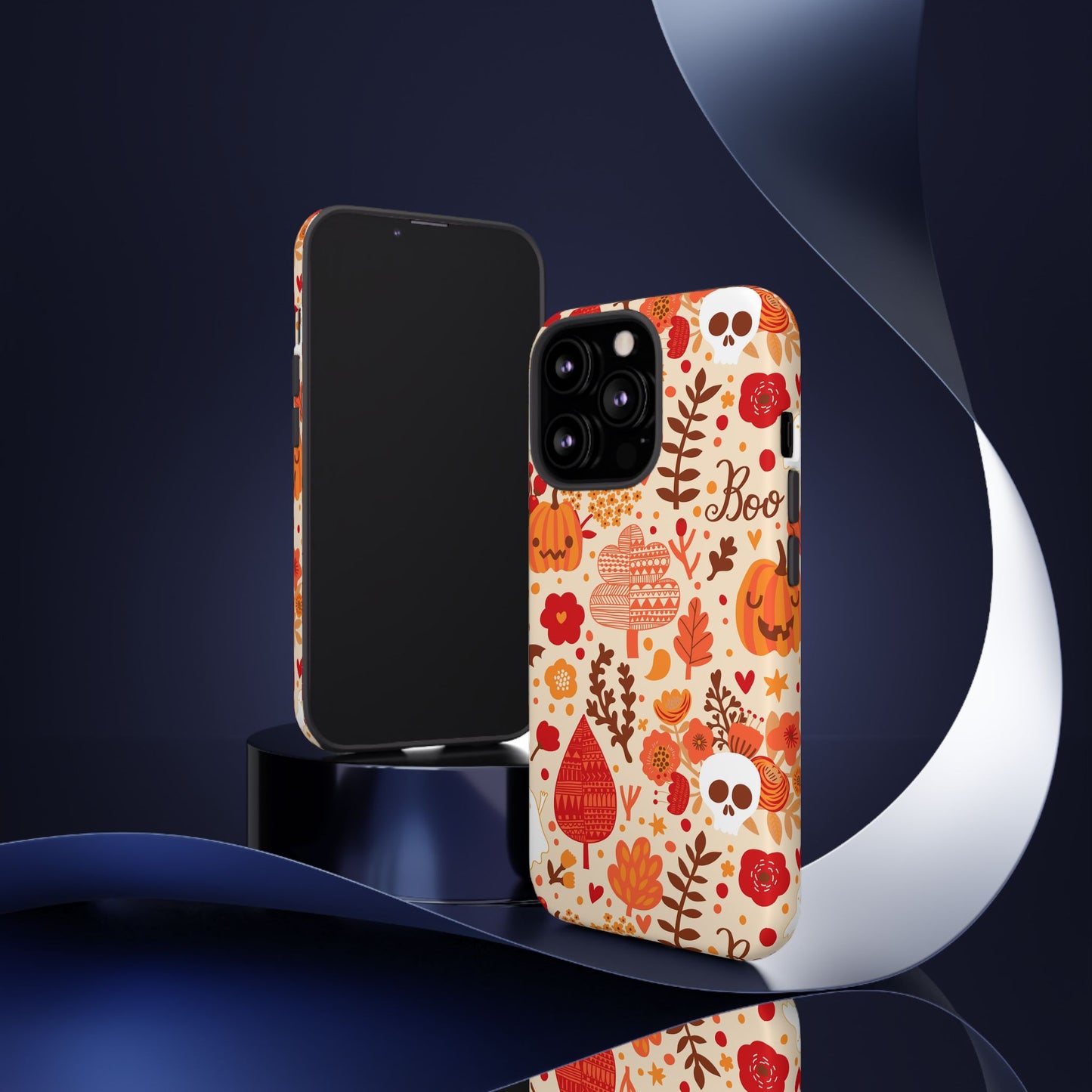 Autumn Phone Case - Cozy Fall Vibes, Pumpkin Decor, Halloween Gift, Floral Design, Seasonal Aesthetic