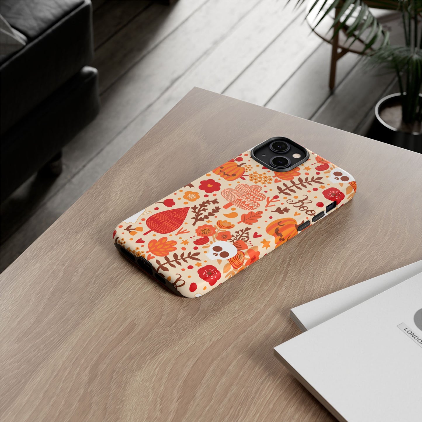 Autumn Phone Case - Cozy Fall Vibes, Pumpkin Decor, Halloween Gift, Floral Design, Seasonal Aesthetic