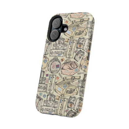 Travel-Inspired Magnetic Tough Cases, Unique Phone Accessories, Perfect for Adventurers, Great Gift for Travelers or Holidays
