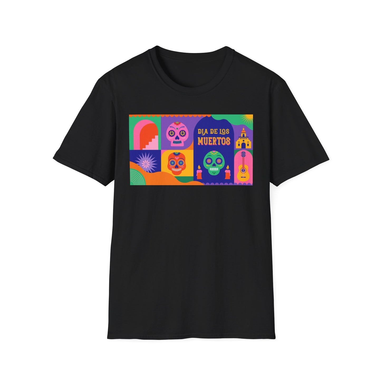 Dia de los Muertos Unisex T-Shirt, Mexican Day of the Dead Tee, Halloween Skeleton Shirt, Dia de los Muertos Festival Top, Sugar Skull