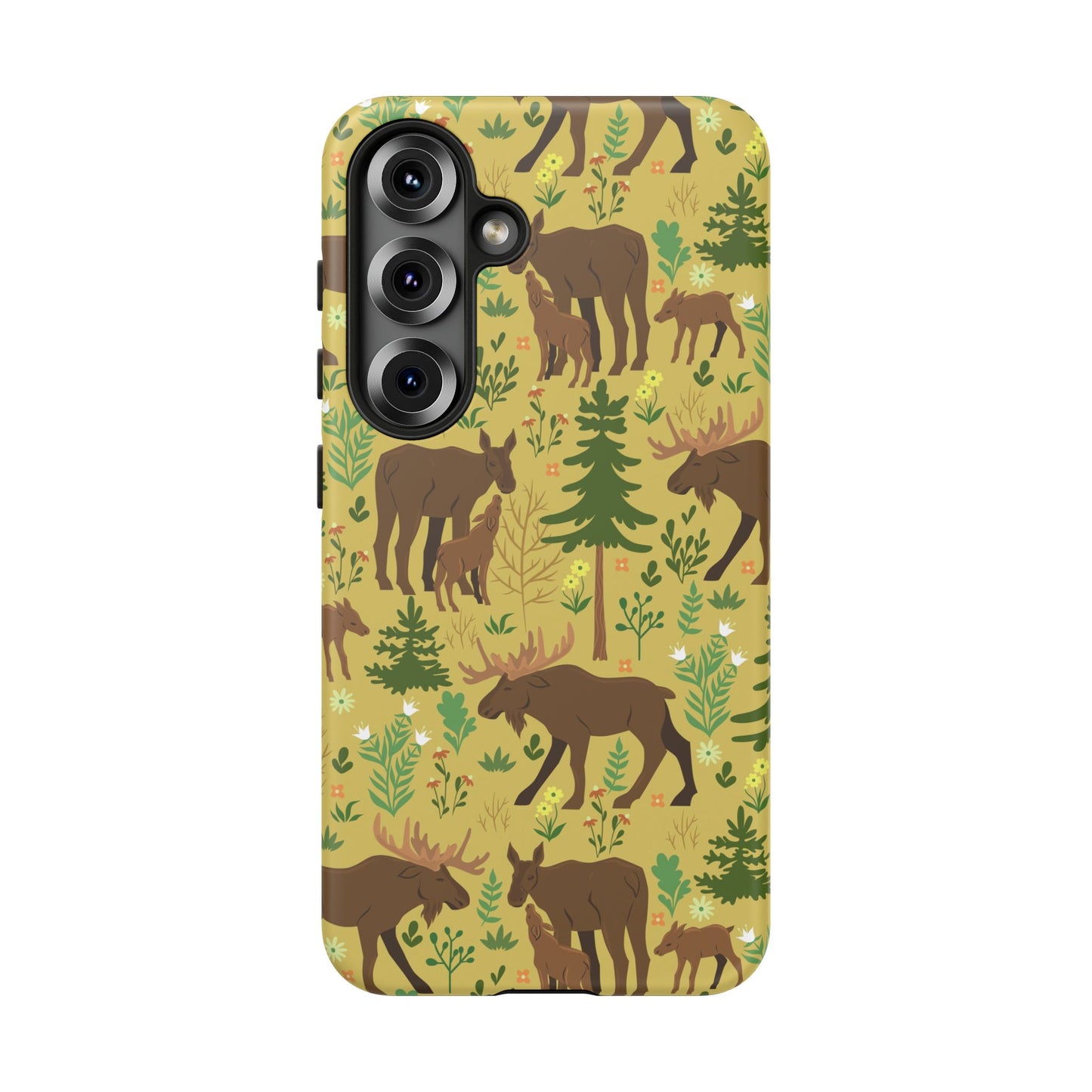 Moose Phone Case - Nature Lover's Accessory, Gifts for Outdoorsy Friends, Wildlife Decor, Eco-Friendly Cover, Forest Adventure Gear - MaisonThreadory