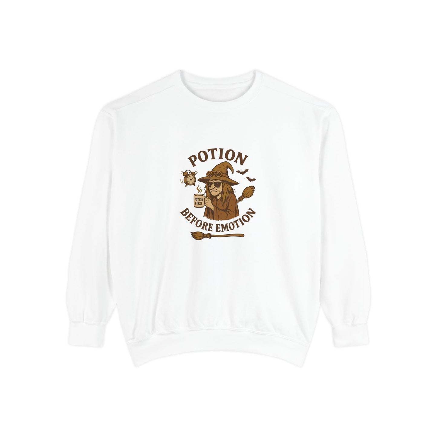 Potion Before Emotion Sweatshirt | Unisex Magical Sweatshirt for Cozy Days, Witchy Gifts, Halloween Apparel, Birthday Present, [...] - MaisonThreadory