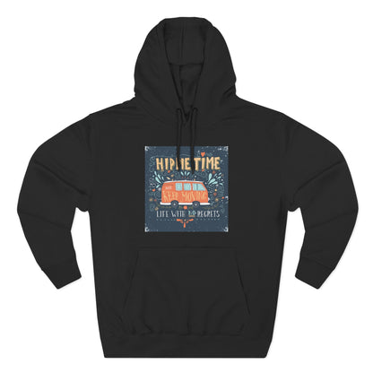 Hip & Cozy Fleece Hoodie - Perfect for Chill Vibes, Gift for Her, Winter Wear, Relaxed Style, Casual Layering - MaisonThreadory