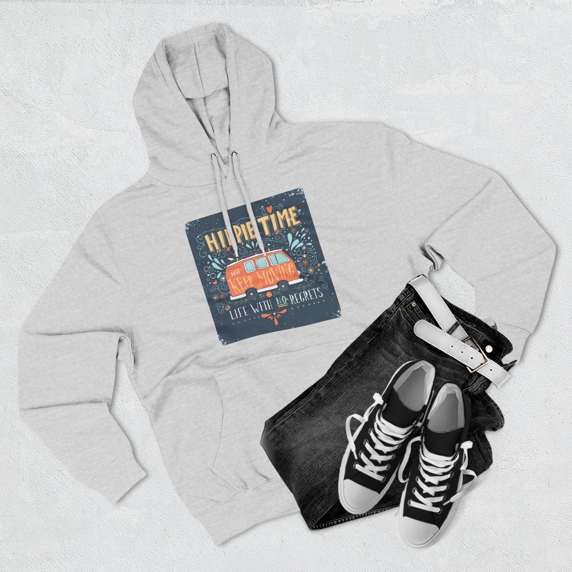 Hip & Cozy Fleece Hoodie - Perfect for Chill Vibes, Gift for Her, Winter Wear, Relaxed Style, Casual Layering - MaisonThreadory