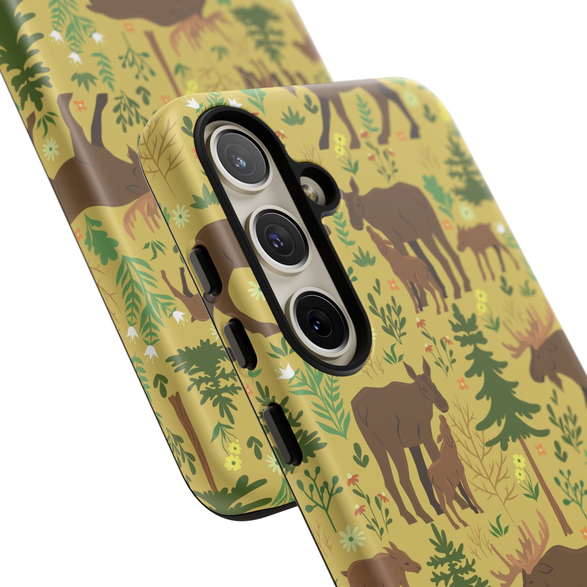 Moose Phone Case - Nature Lover's Accessory, Gifts for Outdoorsy Friends, Wildlife Decor, Eco-Friendly Cover, Forest Adventure Gear - MaisonThreadory