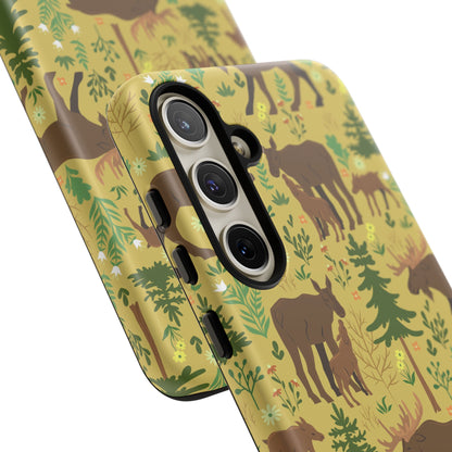 Moose Phone Case - Nature Lover's Accessory, Gifts for Outdoorsy Friends, Wildlife Decor, Eco-Friendly Cover, Forest Adventure Gear - MaisonThreadory