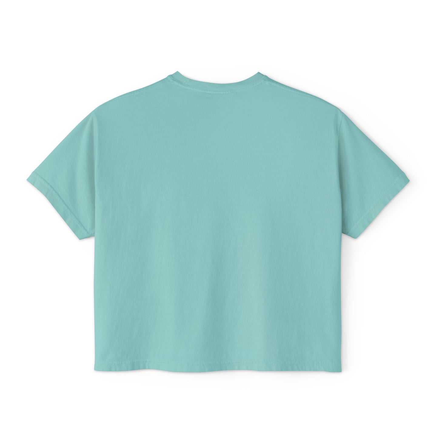 Cute Love Story Ghost Women's Boxy Tee, Fun Casual Top, Halloween Apparel, Gift for Ghost Lovers, Spooky Season Shirt, Relaxed Fit Tee - MaisonThreadory