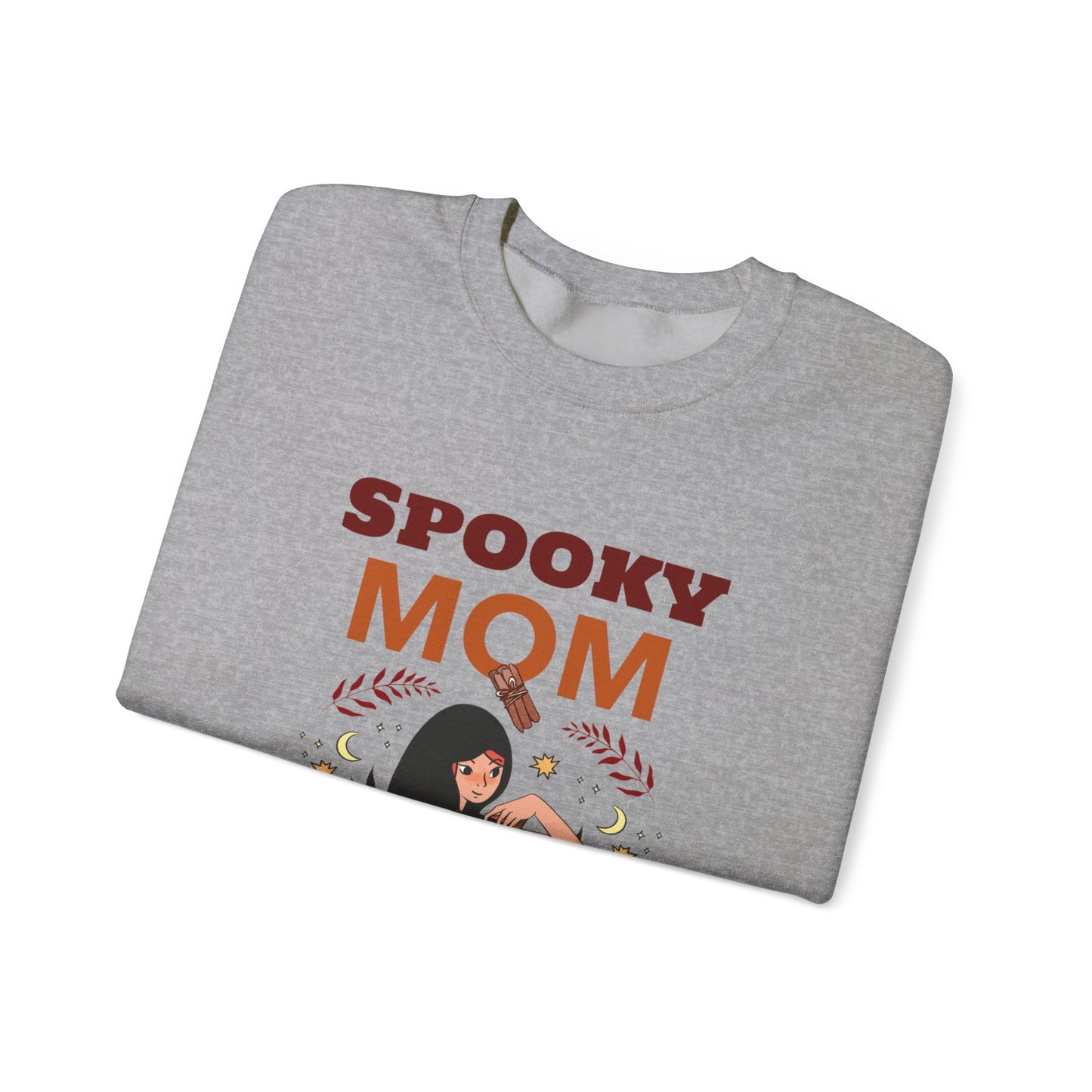 Spooky Mom Sweatshirt | Unisex Crewneck | Halloween Apparel | Gift for Moms | Cozy Fall Fashion | Cute Sweatshirt - MaisonThreadory