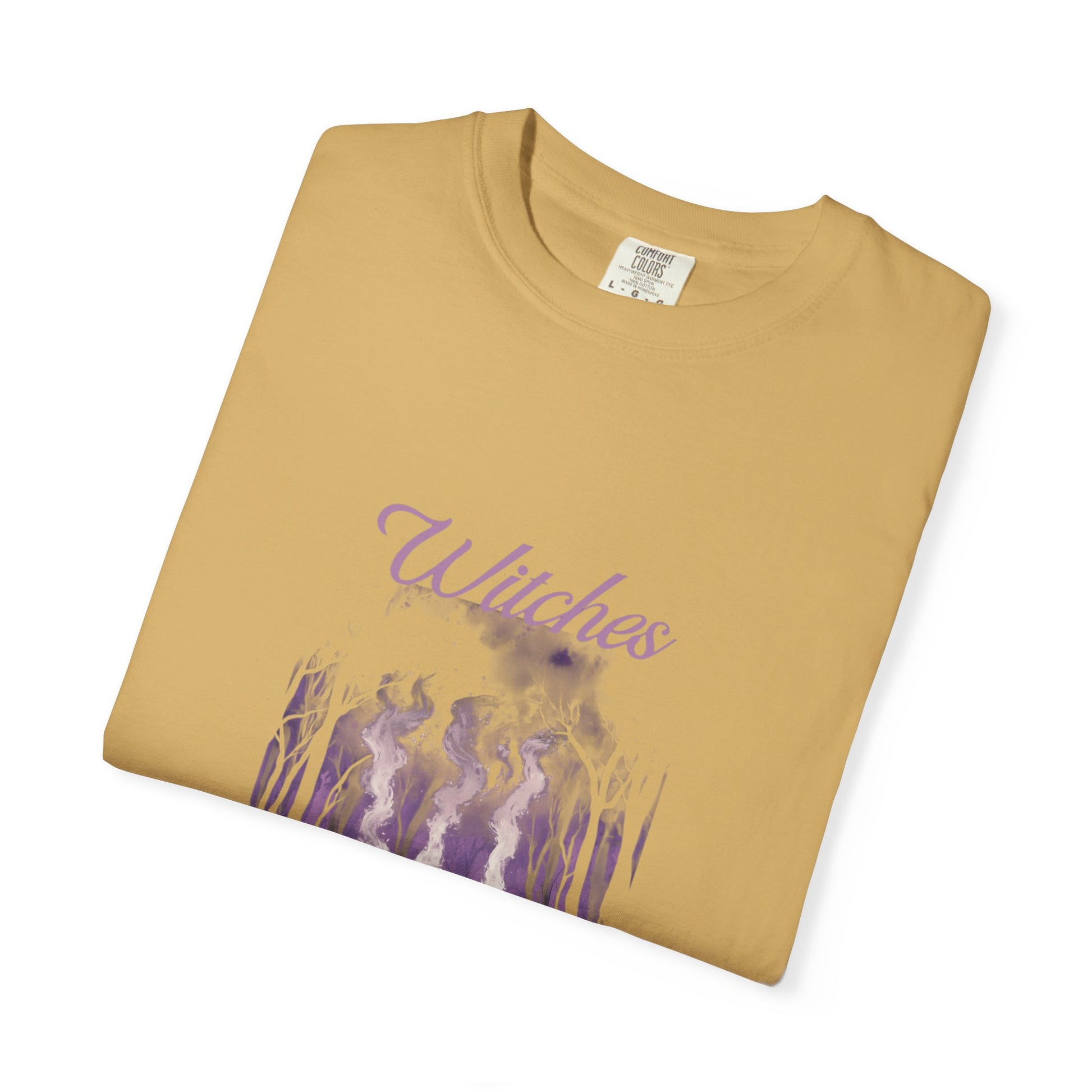 Witches Garment-Dyed T-Shirt | Mystical Apparel for Halloween, Witchy Vibes, Unique Gift, Casual Wear - MaisonThreadory