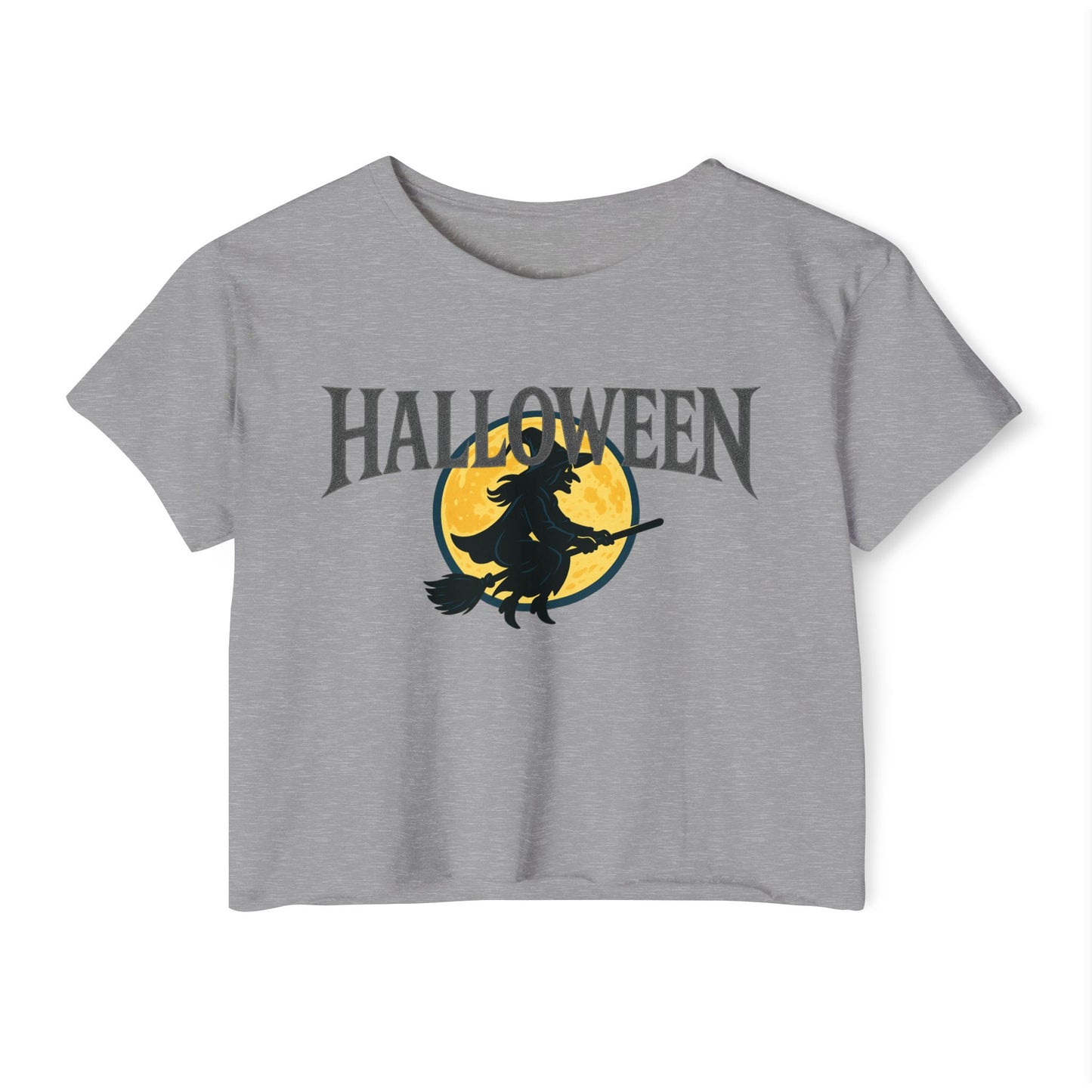 Halloween Witch Women's Festival Crop Top, Halloween Crop Tee, Witchy Outfit, Fall Fashion, Halloween Party Shirt, Cute Festival Clothing