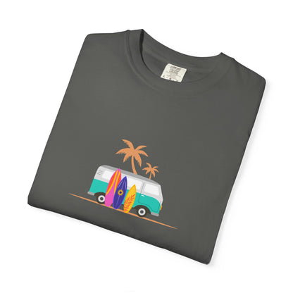 Surf Van T-Shirt — Retro Beach Camper Graphic Tee