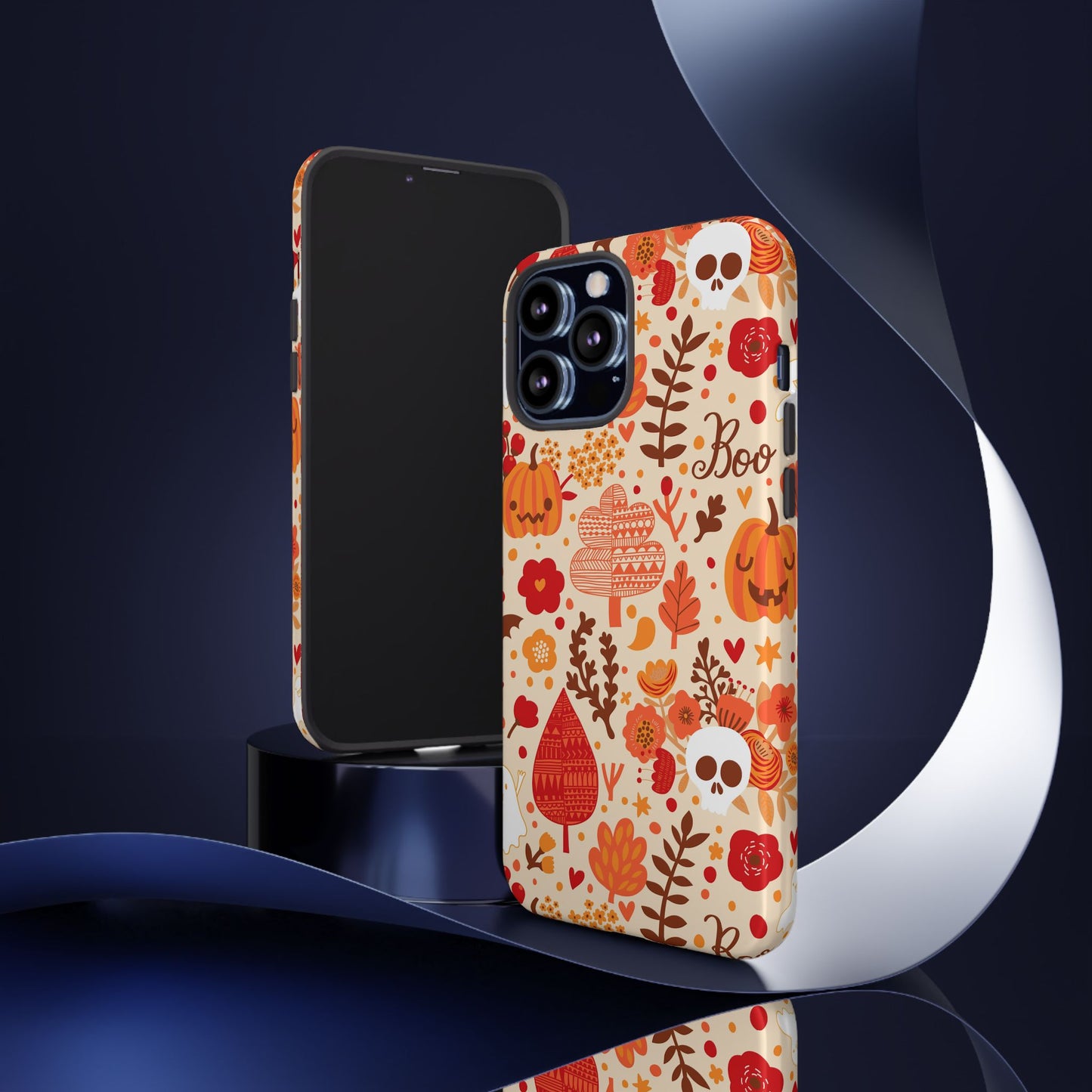 Autumn Phone Case - Cozy Fall Vibes, Pumpkin Decor, Halloween Gift, Floral Design, Seasonal Aesthetic