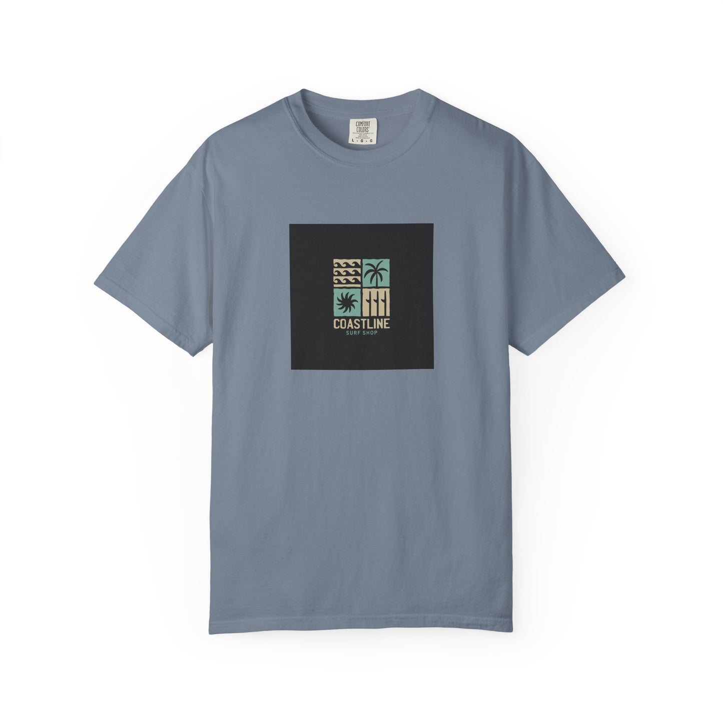 Coastline T-Shirt, Unisex Garment-Dyed Tee, Casual Summer Wear, Coastal Vibes, Beach Day Apparel, Vacation Essential - MaisonThreadory