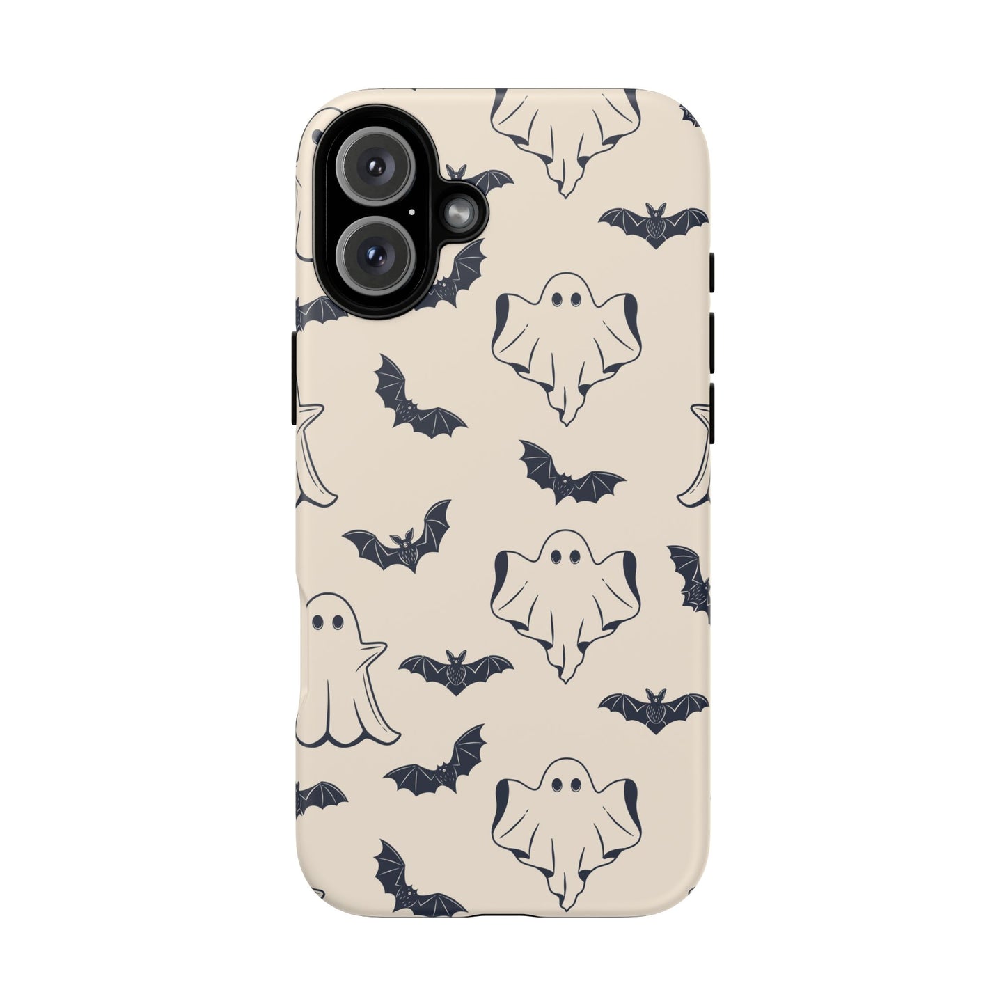 Halloween Phone Case, Ghosts and Bats, Cute Phone Cover, Spooky Accessories, Fall Decor, Gifts for Her, Halloween Party - MaisonThreadory