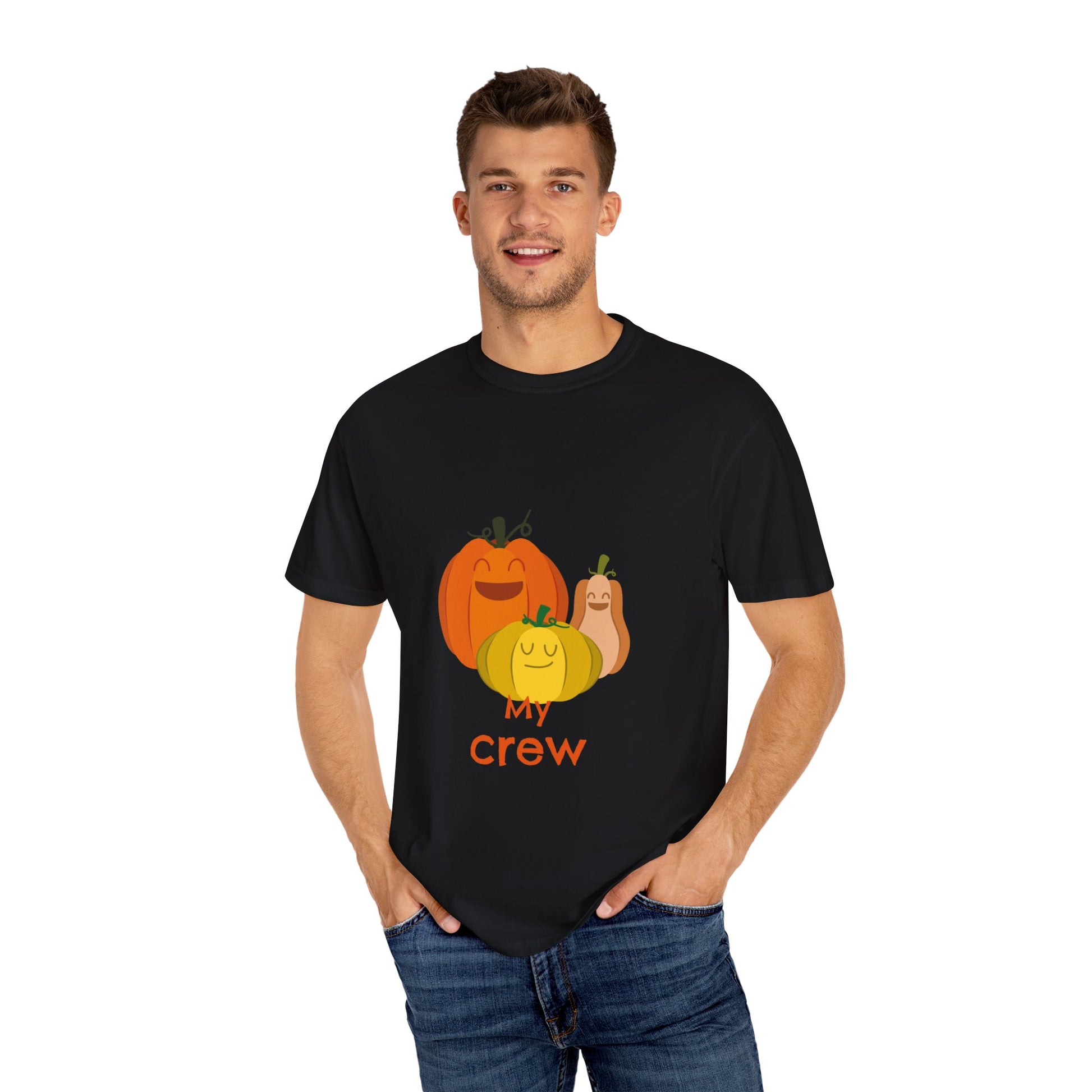 Cute Pumpkin Family T-Shirt, Fall Apparel, Halloween Shirt, Thanksgiving Gift, Harvest Crew Tee, Unisex Seasonal Wear - MaisonThreadory