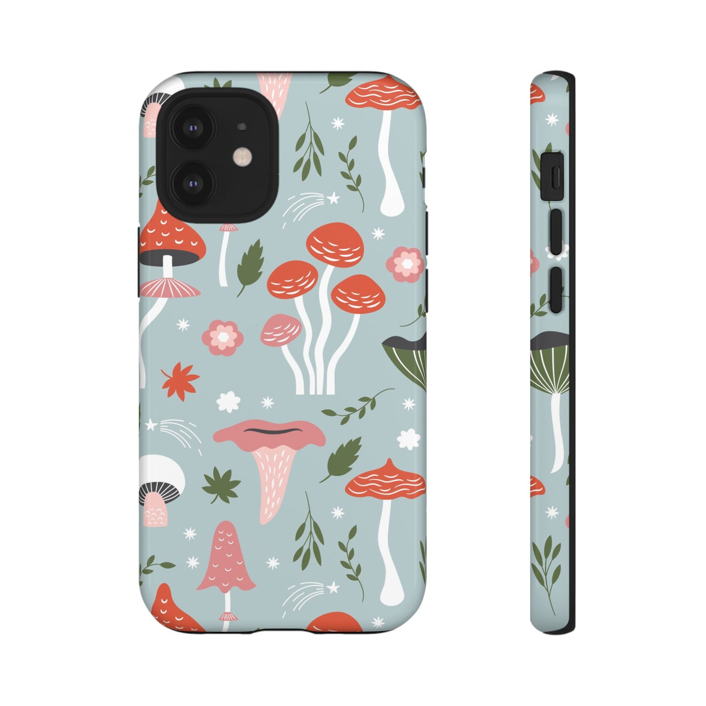 Whimsical Mushroom Phone Case, Cute Floral Smartphone Cover, Unique Gift for Nature Lovers, Trendy Tech Accessory, Eco-friendly Case