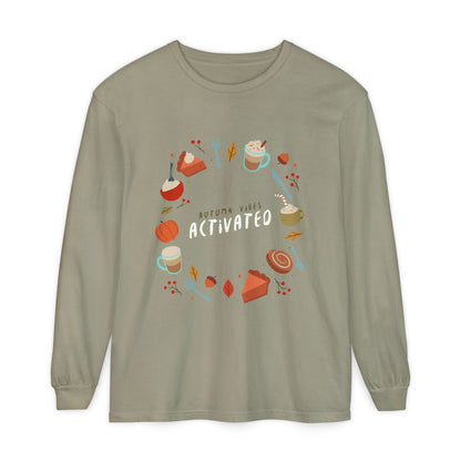 Autumn Vibes Long Sleeve T-Shirt, Cozy Fall Shirt, Unisex Fall Apparel, Thanksgiving Gift, Seasonal Fashion - MaisonThreadory