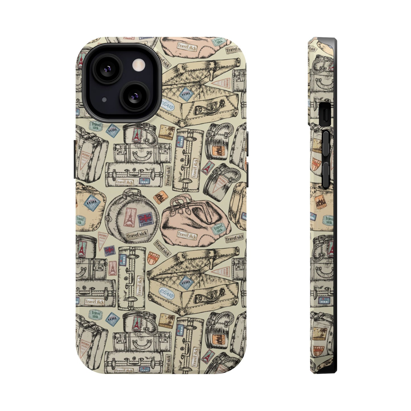 Travel-Inspired Magnetic Tough Cases, Unique Phone Accessories, Perfect for Adventurers, Great Gift for Travelers or Holidays