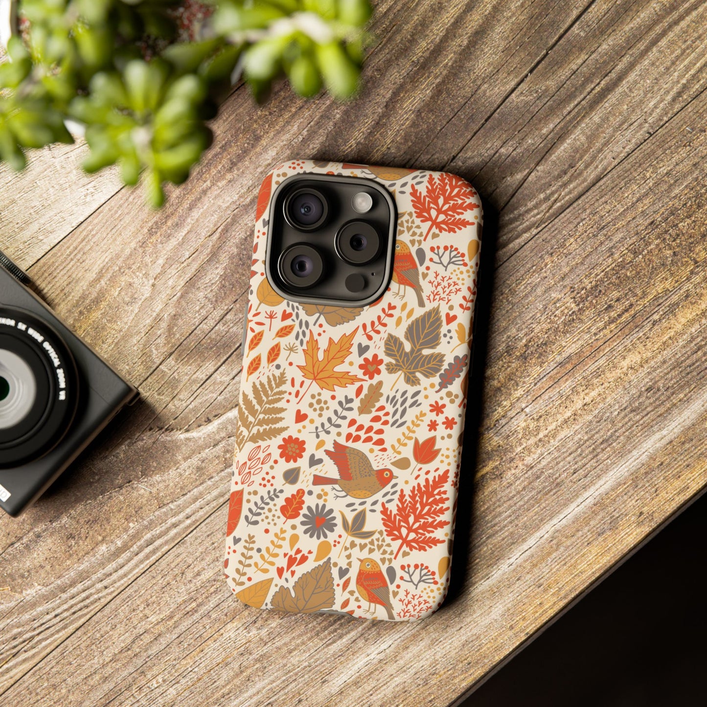 Floral Phone Case - Tough Cases for Nature Lovers, Stylish Cover, Nature-Themed Gift, Phone Accessories, Fall Aesthetic