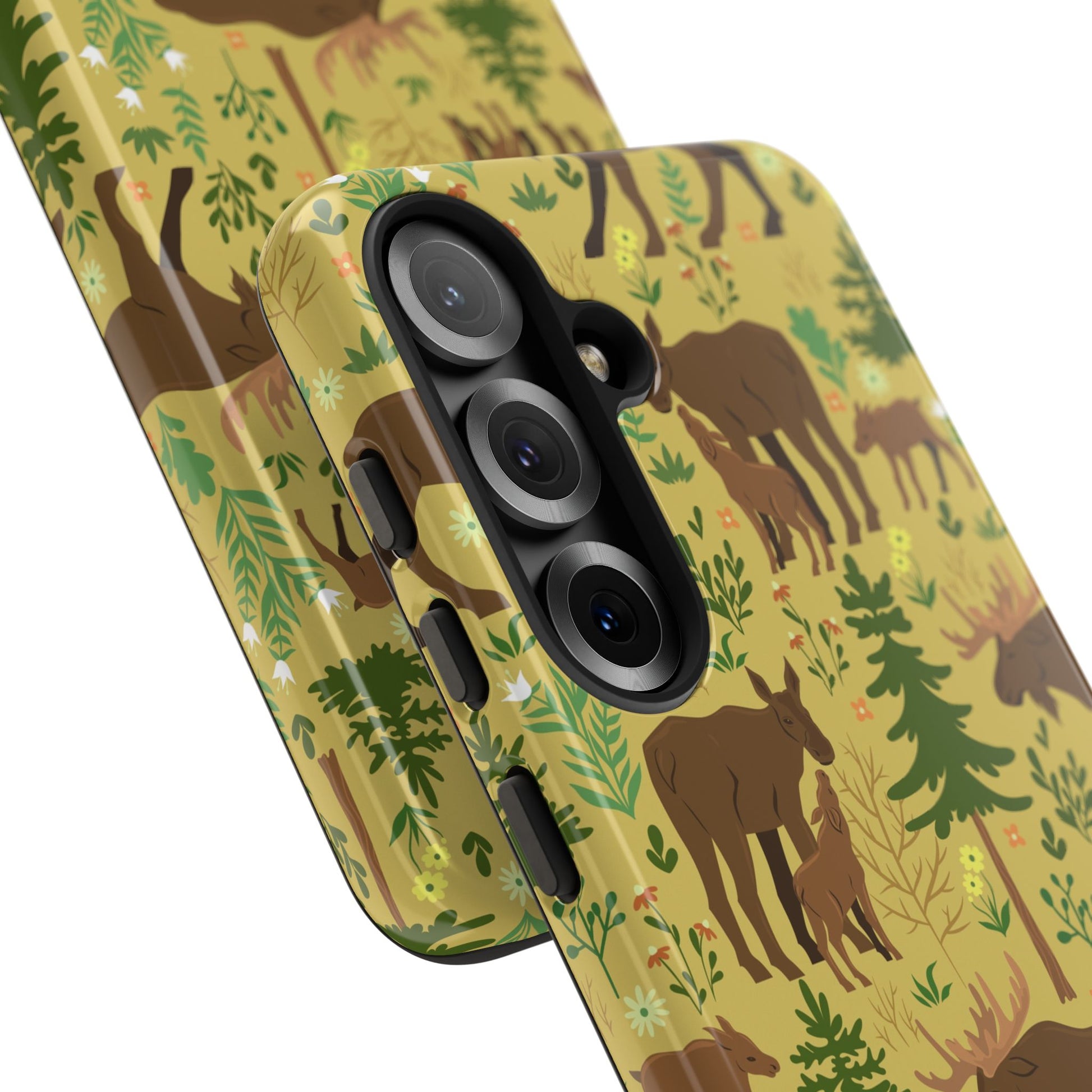 Moose Phone Case - Nature Lover's Accessory, Gifts for Outdoorsy Friends, Wildlife Decor, Eco-Friendly Cover, Forest Adventure Gear - MaisonThreadory