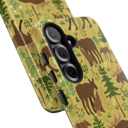 Moose Phone Case - Nature Lover's Accessory, Gifts for Outdoorsy Friends, Wildlife Decor, Eco-Friendly Cover, Forest Adventure Gear - MaisonThreadory