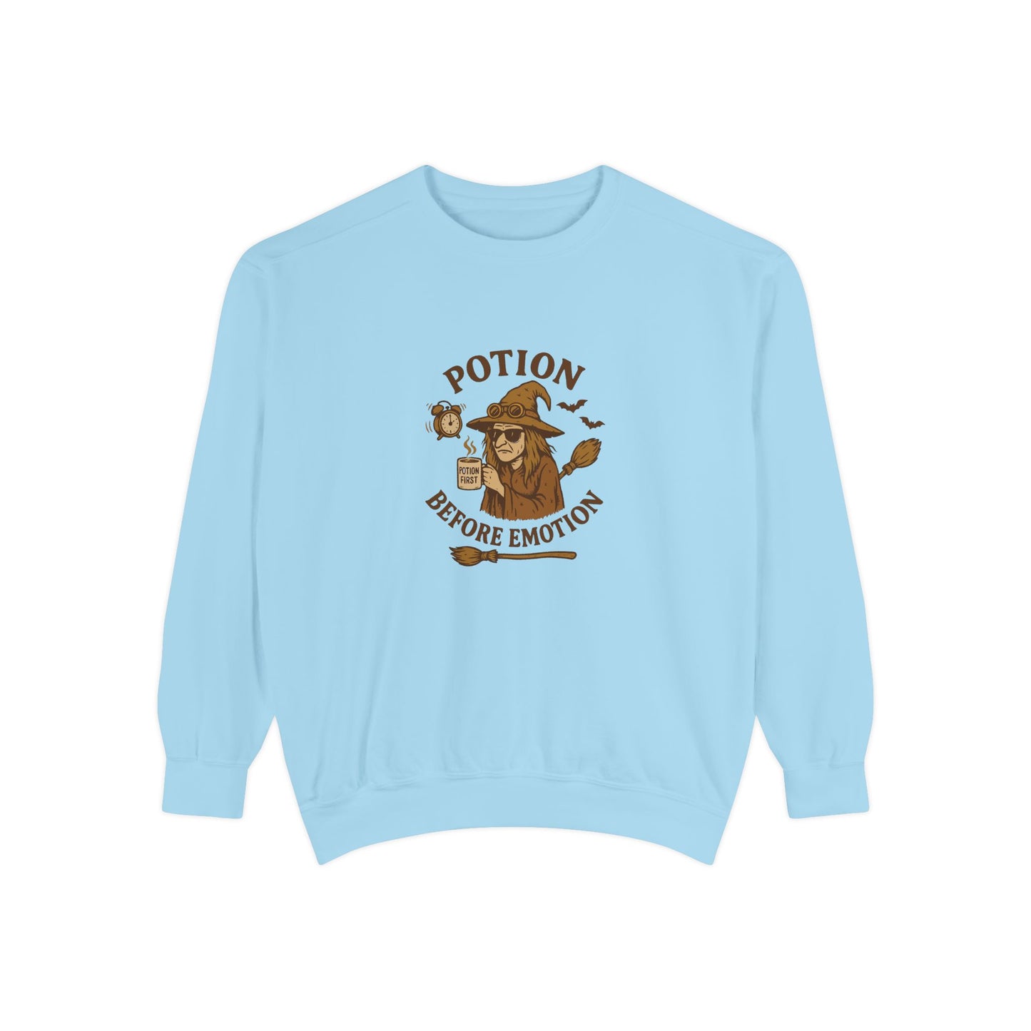 Potion Before Emotion Sweatshirt | Unisex Magical Sweatshirt for Cozy Days, Witchy Gifts, Halloween Apparel, Birthday Present, [...] - MaisonThreadory